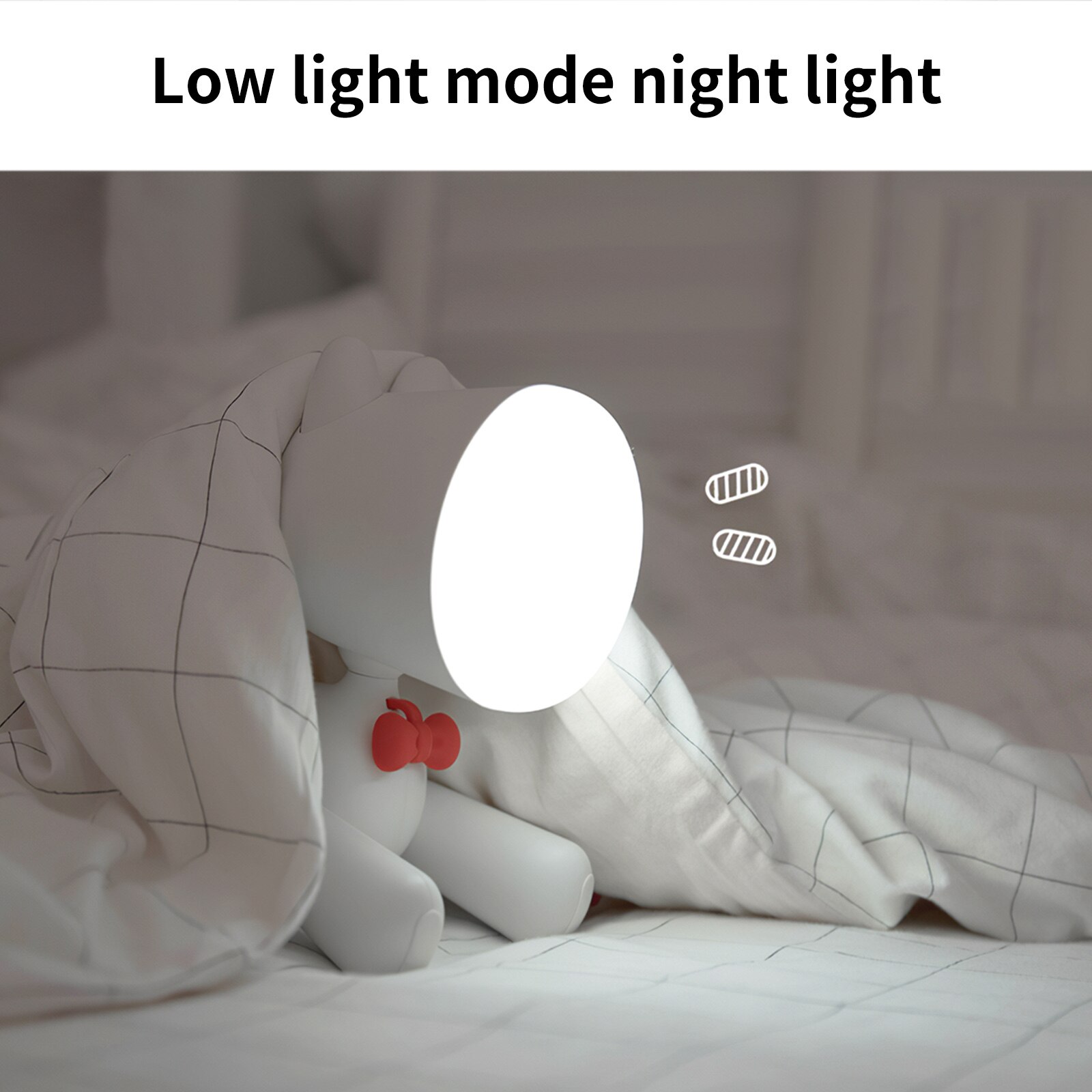 Puppy Led Night Lamp For Children 1200mAh Rechargable Cute Dog Night Lights Adjustable Brightness Table Lamp For Home In Bedroom