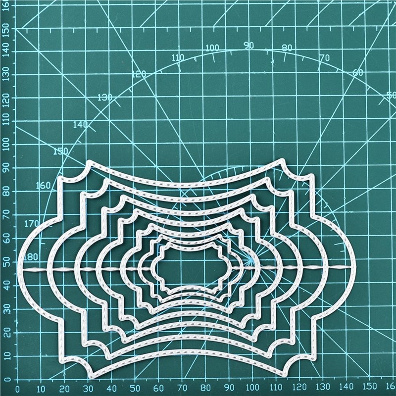 Kokorosa Hollow Frame Background Metal Cutting Dies Scrapbooking Diy Card Album Embossing Crafts Die Cut Dies for