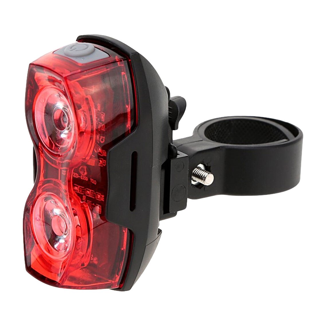 2 Led Fietslicht 3 Mode Bike Achterlicht Lantaarn Waterdichte Fietsen Veiligheidswaarschuwing Flashing Achterlichten Lamp Fietsen: Red vertical