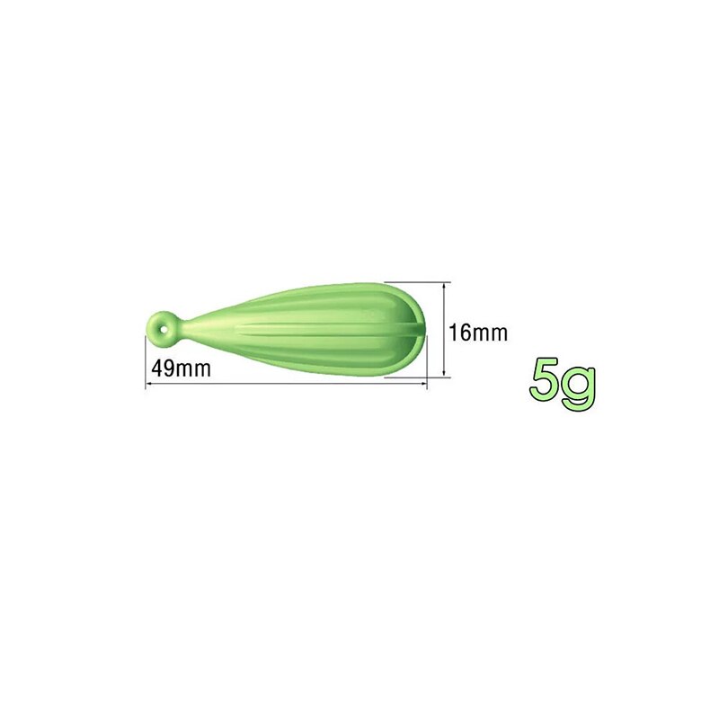 Bouchon de pratique de pêche, en caoutchouc, adapté aux enfants, 6 tailles: LUMINOUS YELLOW5G