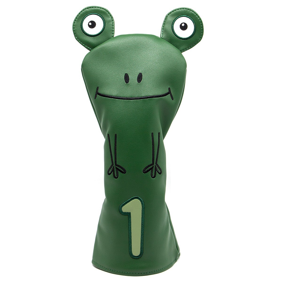 Golf club wood headcover Cute Frog Leather Hand-Made 1 Wood driver head cover Fairway golf headcvoer Hybird covers: For Driver