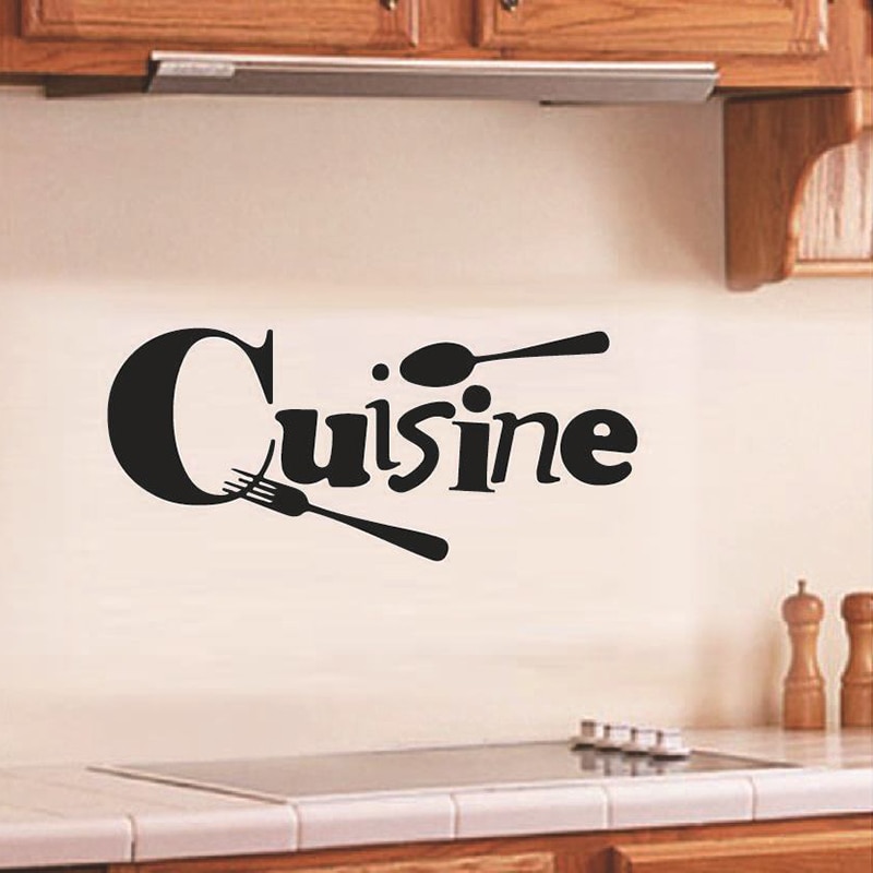 3PCS Cuisine Stickers French wall stickers home decor wall decals for kitchen home decoration decal Wallpaper decor wall poster