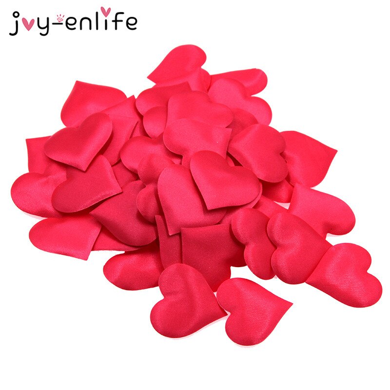 8000 stuks kleurrijke hartvormige confetti, 2,5 cm, 3 kleuren