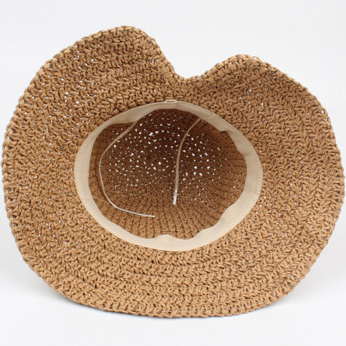 femmes été chapeau plage paille chapeau Panama dames casquette Vintage plat large bord Bowknot soleil chapeaux pour femmes Sombrero Mujer