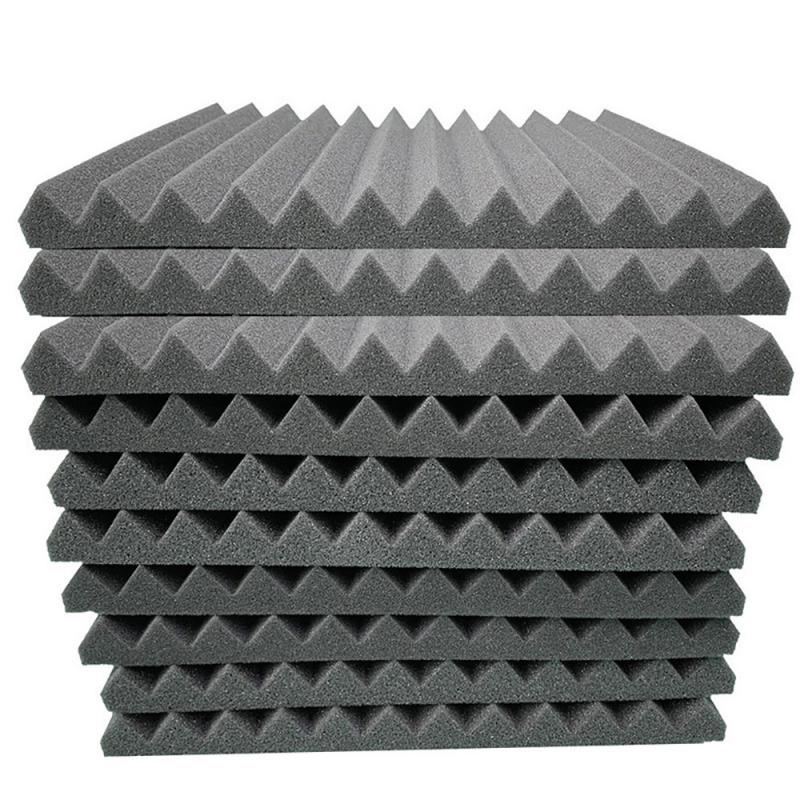 Neue 12 Stck Akustische Platten Schallschutz Schaum Akustische Fliesen Studio Schaum Klang Keile 300x300x25mm