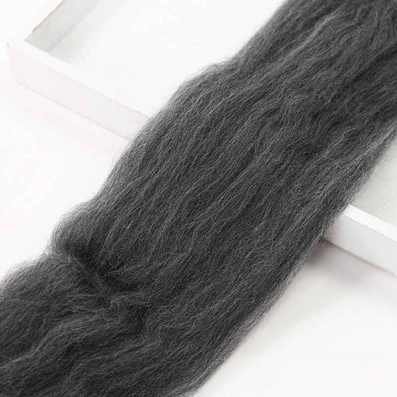 250g super tyk naturlig merinould chunky garn filt uld roving garn til spinding hånd strikning spin garn vinter varmt