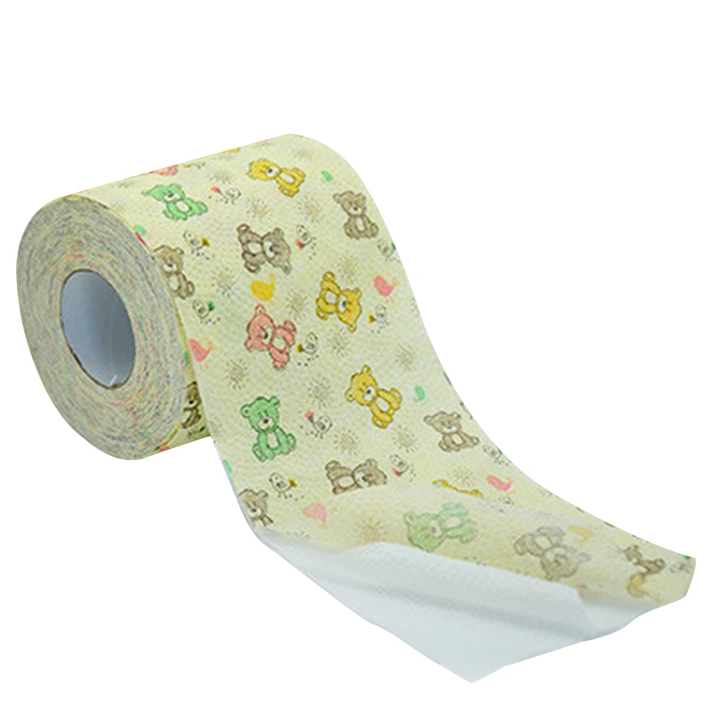 Bear roll paper printing paper towel cute cartoon core roll Bath Toilet Roll Paper 3 Ply Tissue Roll household toilet paper