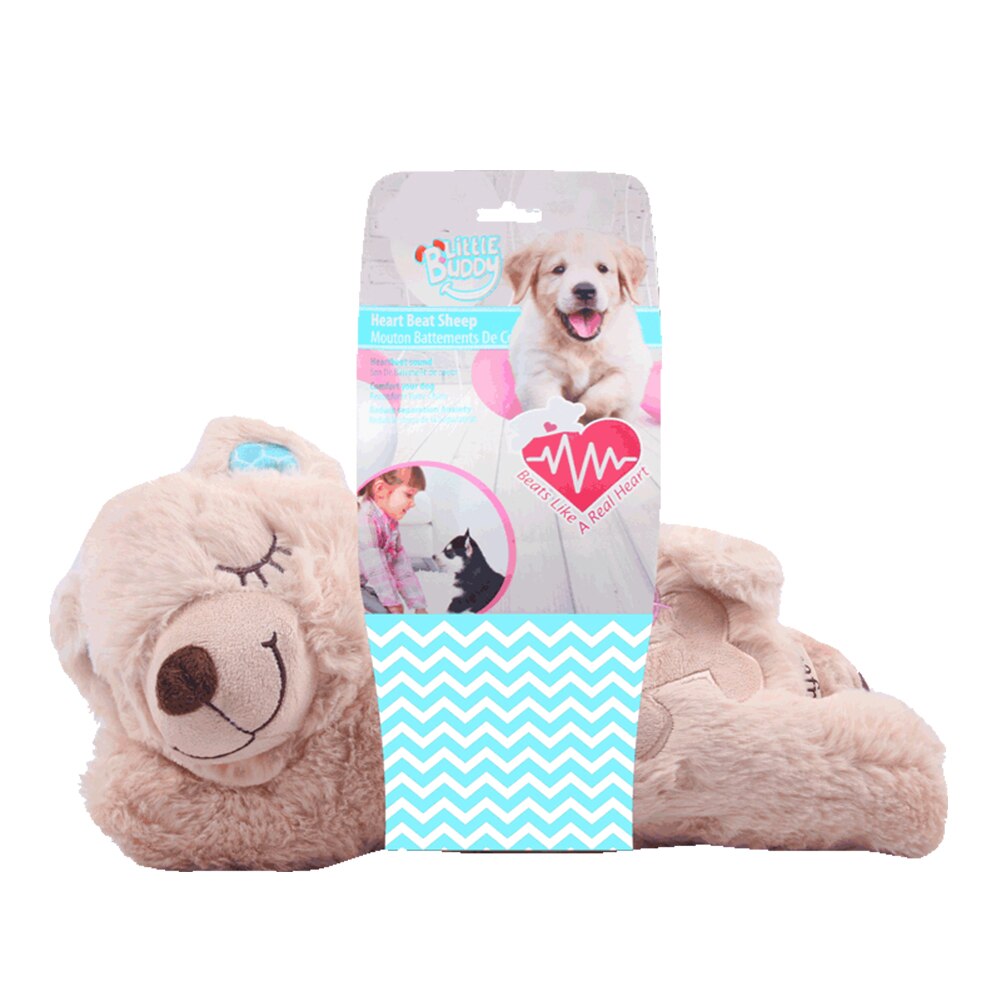 Dog Plush Toy Puppy Behavioral Training Aid Heartbeat Toy For Dogs Cats Separation Anxiety Smart Cat Dog Toys Pet Supplies