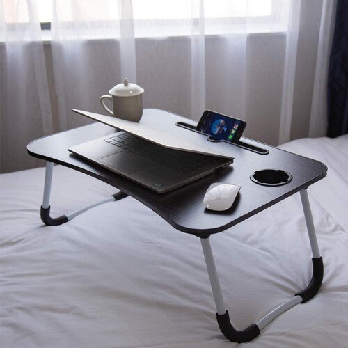 Working Bed Over Sofa Laptop Table - Black