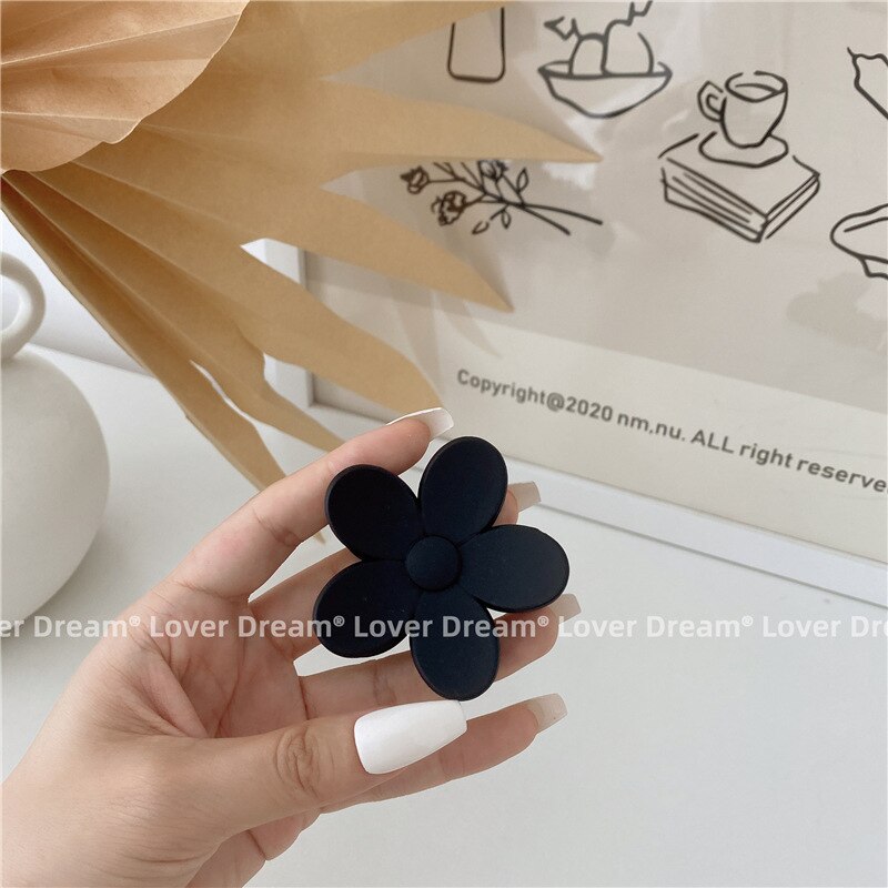 Pinzas grandes para el pelo para mujer, horquillas acrílicas esmeriladas, pasador, pinzas de cangrejo, accesorios para el cabello, color negro: 5