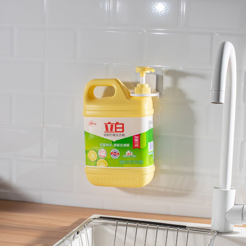 6pc Suction Cup Rack Shower Gel Shampoo Soap Liquid Wall Mount Holder Bathroom Shelf Bathroom Hook Organizer Hooks