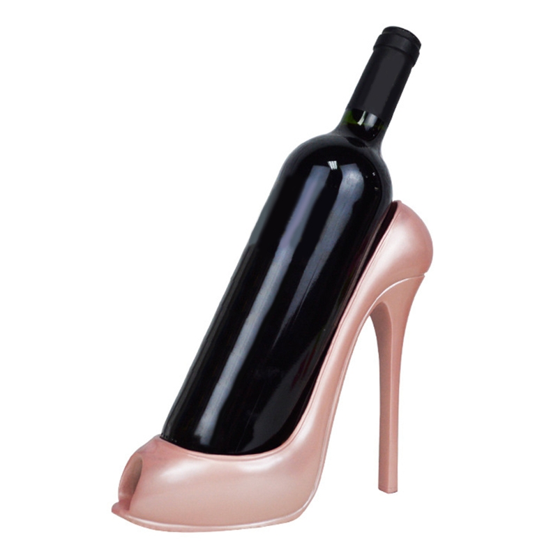 High Heel Shoe Wine Bottle Holder Stylish Wine Rack Basket Accessory for Home High-Heel Statue Sculptures Kitchen Bar Decor: 4