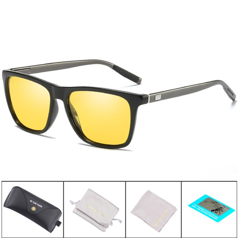 Gafas de sol polarizadas de aluminio y magnesio para hombre, lentes de sol masculinas para pescar, hacer senderismo, acampar, deportes, conducir, 387: c8