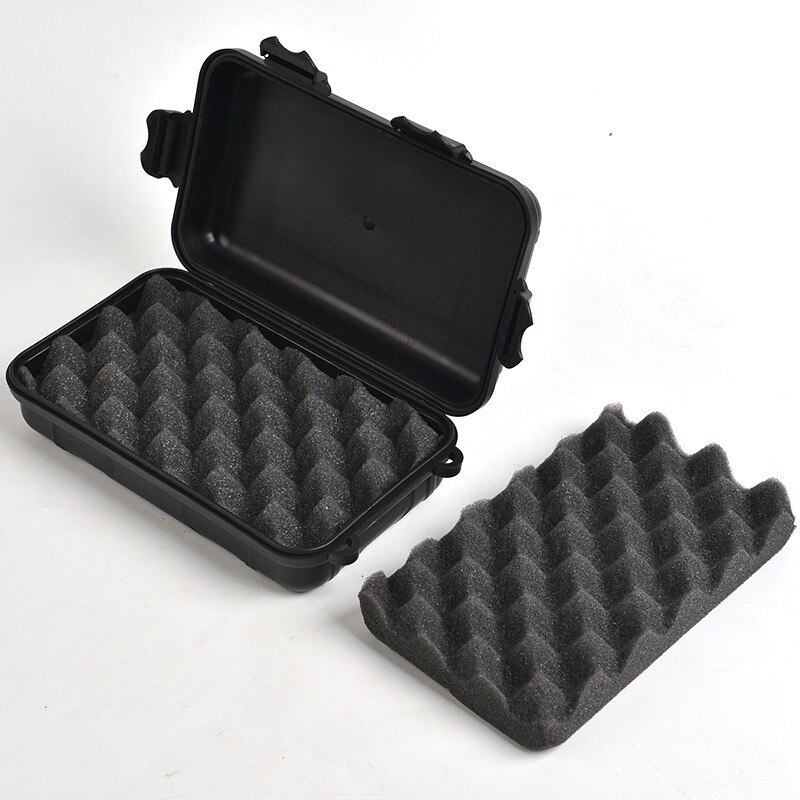 Caja de almacenamiento hermética portátil para exteriores, contenedor de herramientas de supervivencia a prueba de golpes, caja de transporte antipresión, tamaño pequeño/grande