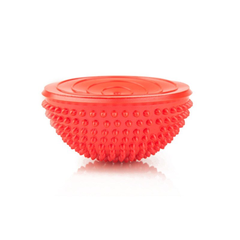 Pvc uppblåsbara yogabollar massagepunkt halv fitball övningar tränare stabilisator gym pilates fitness balansboll