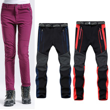 hiking pants men winter fleece waterproof outdoor trekking camping fishing Soft shell Trousers Camp Fish Climb