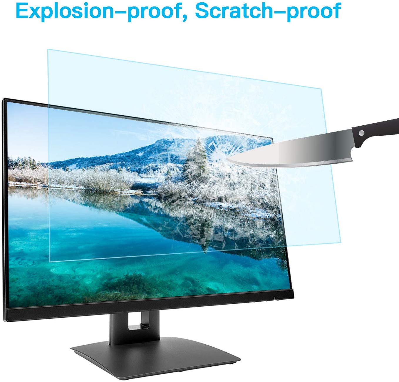 Para samsung 109 cm 43 polegadas [luz formiga-azul] [blocos uv] [anti-reflexo] [anti-risco] filtro de tela de luz azul flim