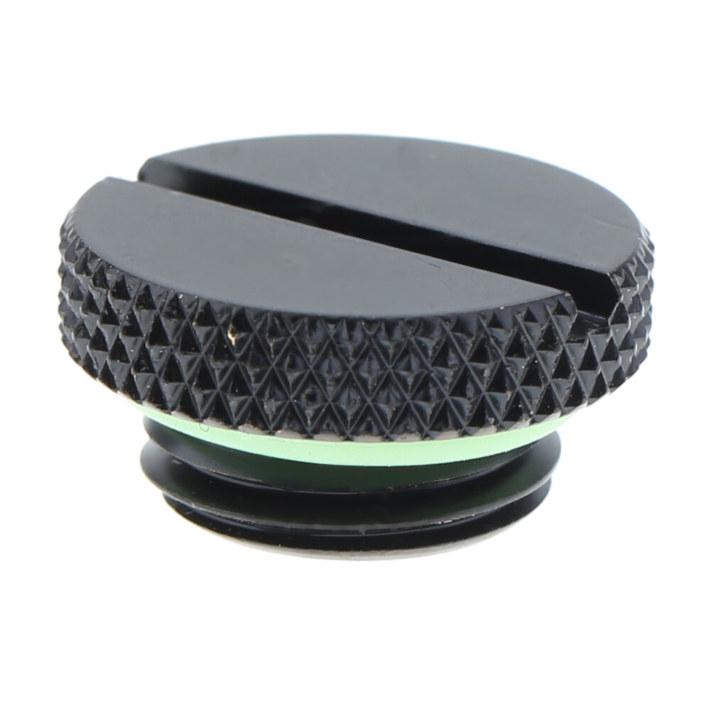 Tapón de perfil bajo de rosca negra G1/4, radiador de refrigeración por agua para PC, accesorios de refrigeración por agua para ordenador