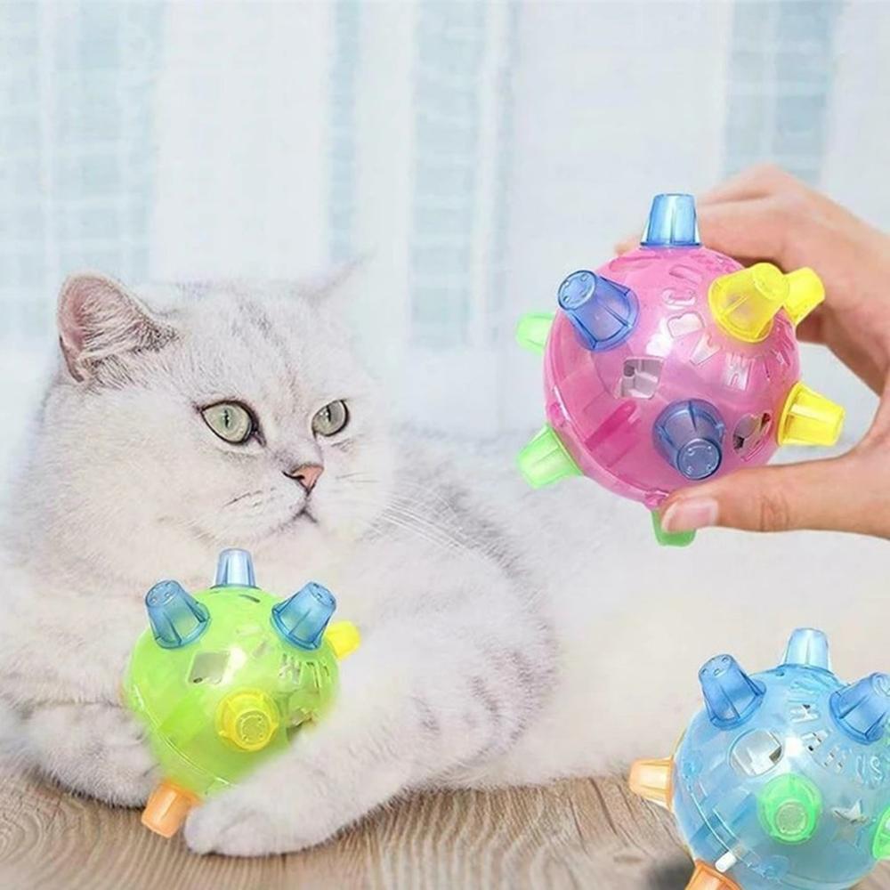 Dog Jump Action Ball Fun Dancing Ball Pet Glowing Jump Ball Toy practical durable portable toy balls