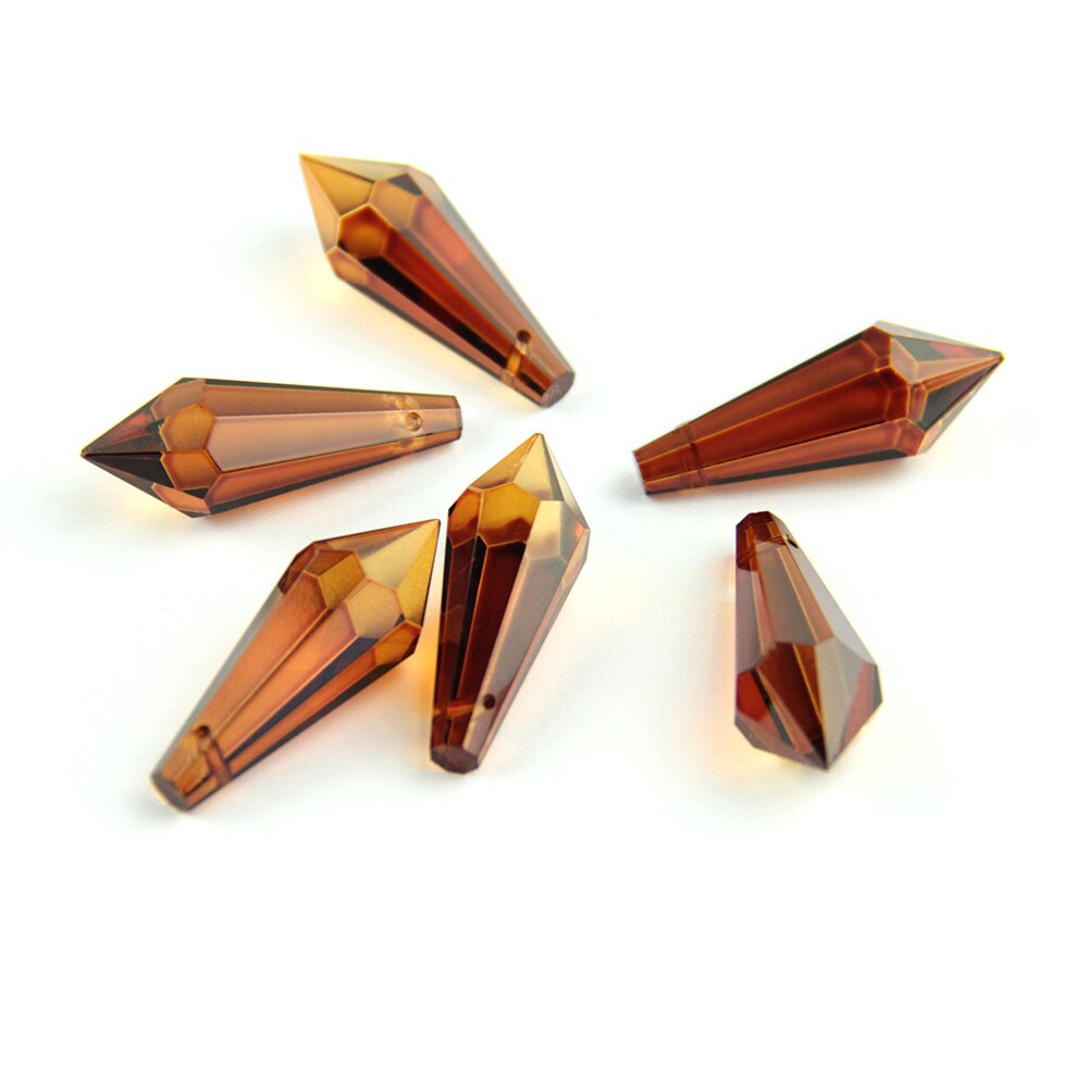 38MM/63MM/76MM de cristal de té Prisma de iluminación a cristales de vidrio de Icicle U gota colgante para venta: 38mm / 50pcs