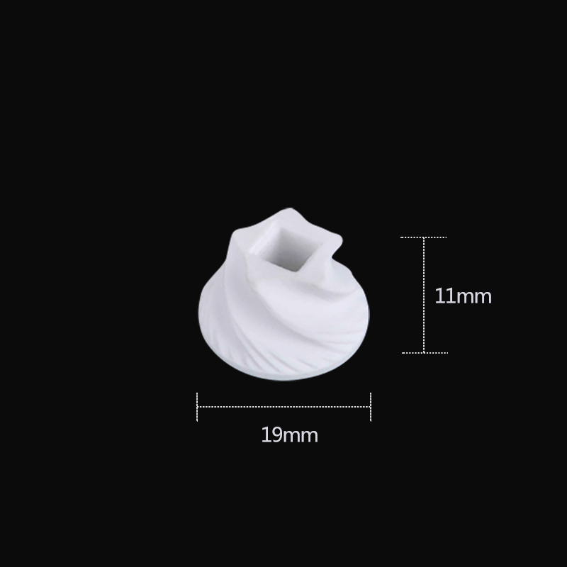 Rotor cerâmico para moedor de pimenta moinho de pimenta, moedor de núcleo cerâmico, núcleo de moagem de cerâmica para moedor de pimenta, rebarba cerâmica: Cinza claro