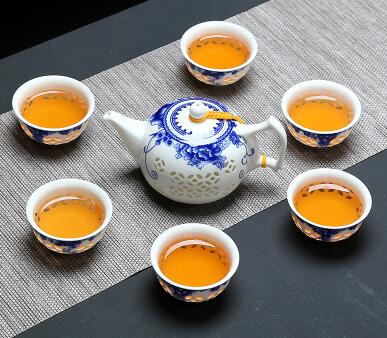 Blau Weiß exquisit Keramik Teekanne Wasserkocher Tee Tasse Porzellan Chinesischen Kung Fu Tee-einstellen Getränk