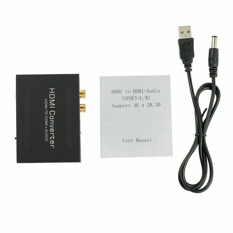 Hdmi-kompatibel til optisk toslink spdif r/l rca analog videoadapter splitter hdmi til hdmi-kompatibel lydekstraktor