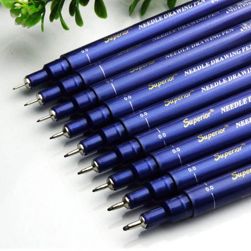 Micron Needle pen cartoon sketch strokes hand black Fine ink pen Brush pen Art Markers drawing Stationery Office Supplies