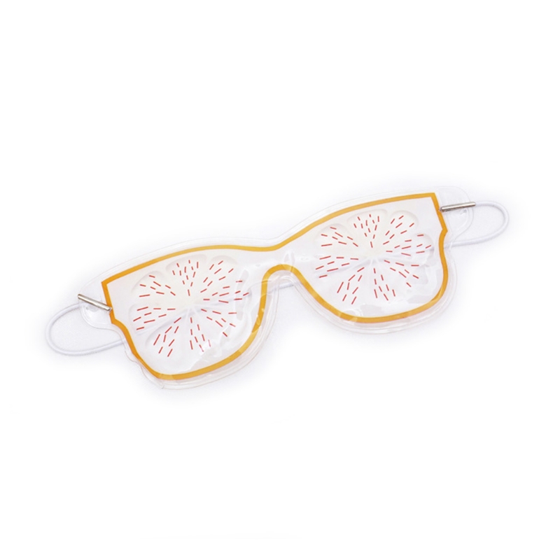 1PC kalt Kühlung Gel Auge Maske entspannend Eis Pack Goggle Augen Startseite Schutz Schlafen: Frucht Serie Weiß