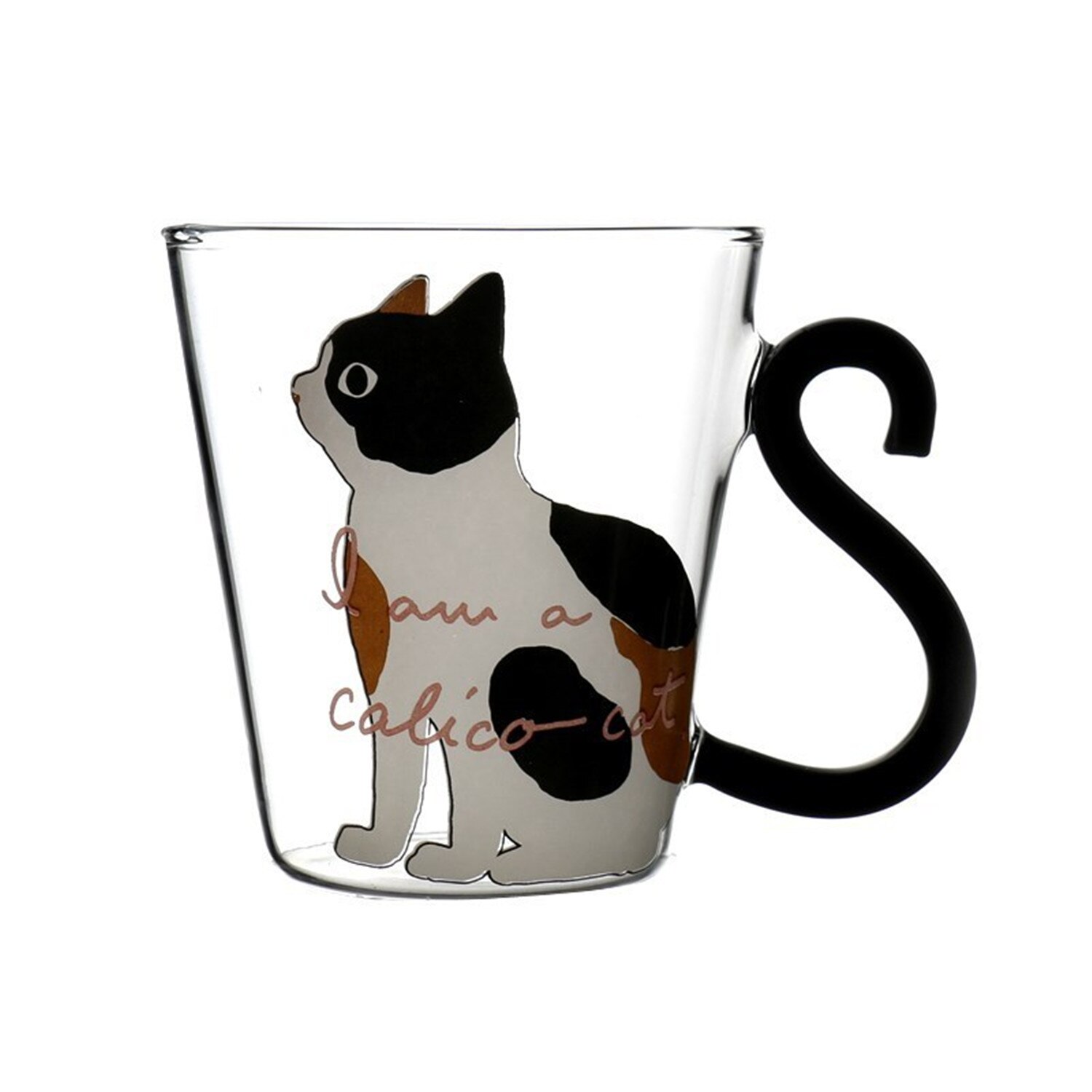 Cute Cat Milk Coffee Mug Water Glass Mug Cup Tea Cup Cartoon Kitty Home Office Cup For Fruit Juice: White Cat