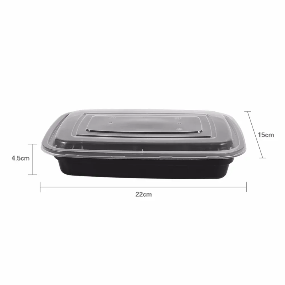 Boîte à Bento en Plastique Réutilisable, Stockage des Repas, relevés des citrouille, Boîte à Déjeuner, 3 Compartiments, Réutilisable, Micro-Ondes, Beaucoup de Boîtes à Déjeuner à Domicile: Orange / 2500 ml