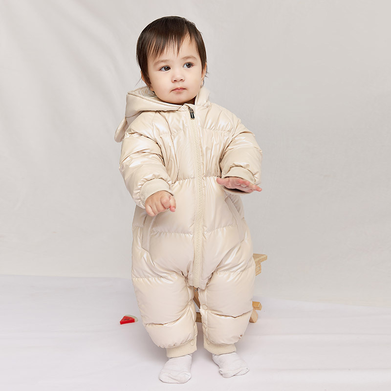 Crianças de inverno roupas para baixo jaqueta meninos outerwear casacos engrossar impermeável infantil snowsuits para meninas do bebê macacão