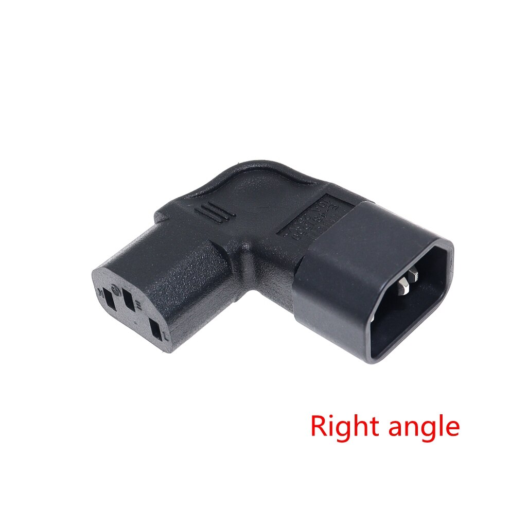 IEC60320 C13 Angle Converter Angle Extension Cable C13 to C14 PDU Up Down Right Angle Power Cables Male to Female AC Power Cord