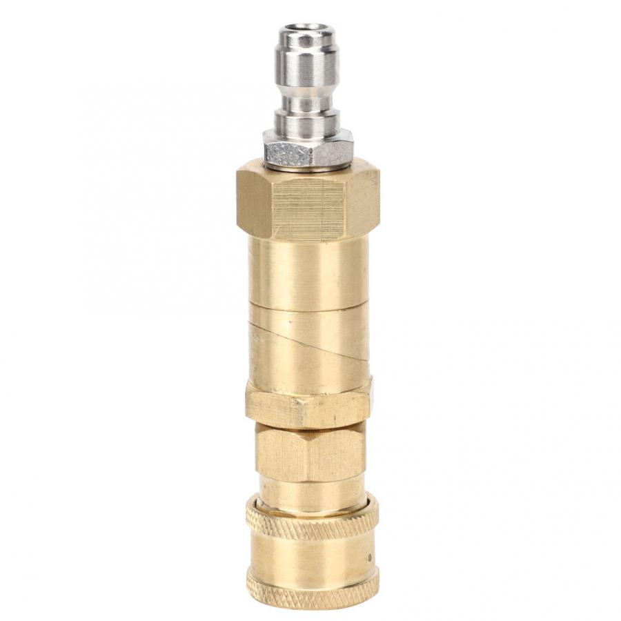 Pressure Washer High Pressure Washer Adapter 360 Degrees Rotation 1/4in Brass Quick Coupling Adapter Hidrolavadora Portatil