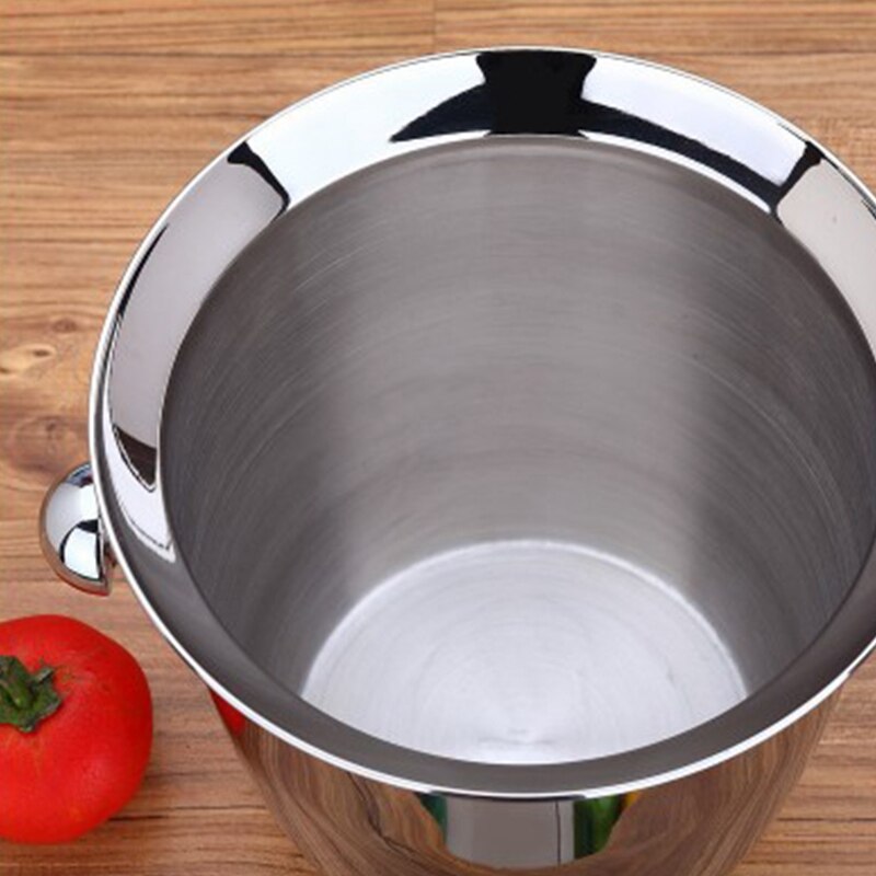 Stainless Steel Thickened Red Wine Ice-Pail Cooler Box Thickening Champagne Bucket Ice Bucket Wine Cooler for Hotel Bar
