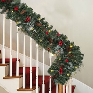 1.8/2.7m kunstig jul pejs krans krans fyrretræ ornament juletræ diy år pejs navidad dekor