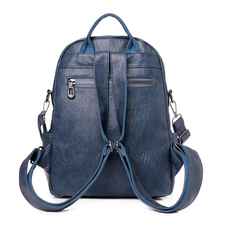 Miękki skórzany plecak dwufunkcyjny dla kobiet 2024 nowa codzienna torba podróżna o dużej pojemności, wszechstronna i wysokiej klasy mała ba
