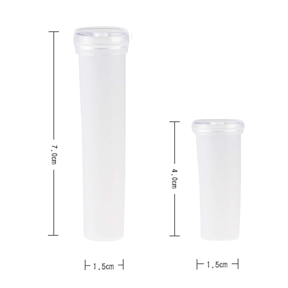 10 Pcs 7cm Rose Flower Tubes Floral Water Tube Vials Plastic Tubes with Caps Garden Tools