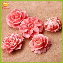 DIY Rose Camellia lotus bud Zonnebloem droge Pace mold fondant cakevorm klei mold