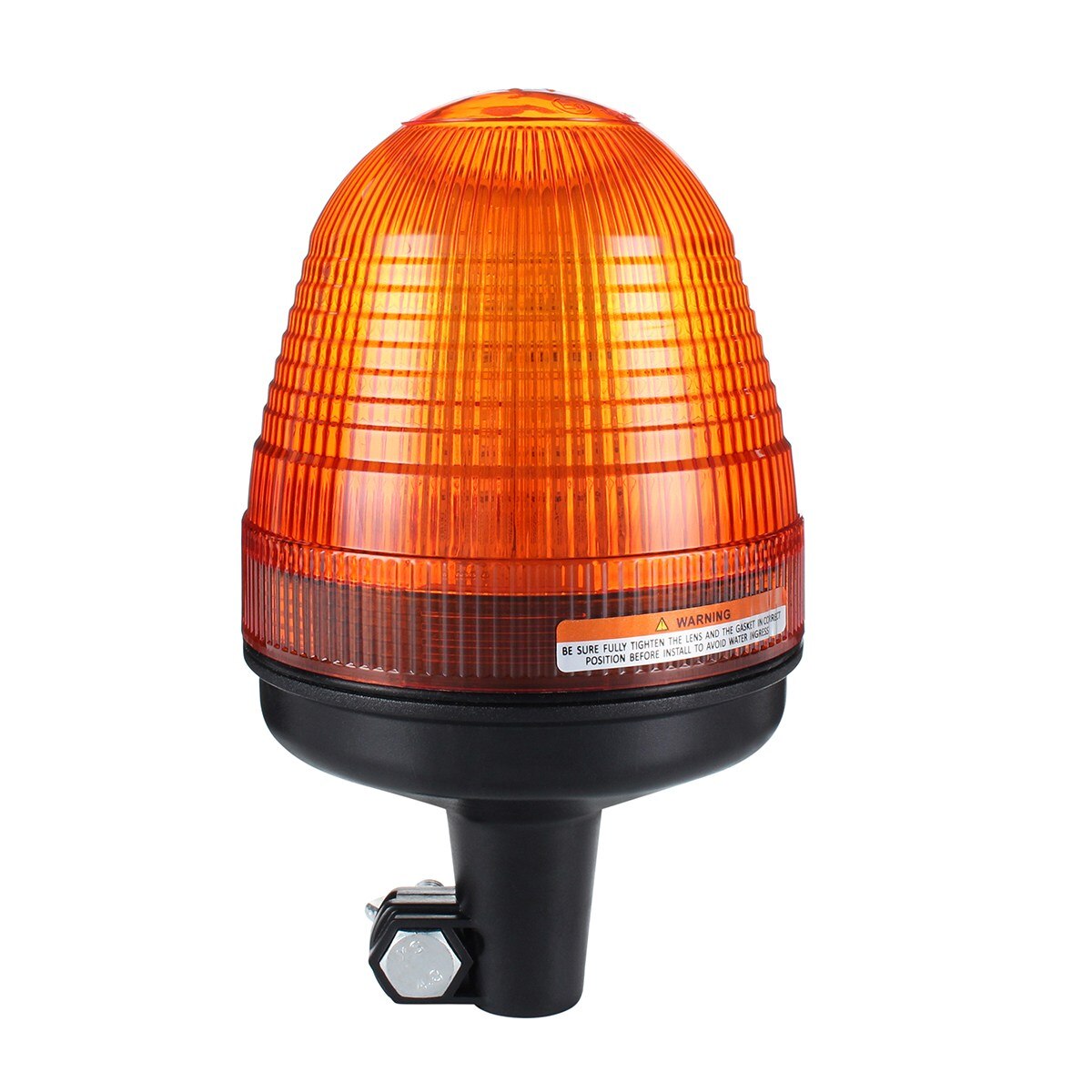Safurance LED Amber Beacon Flexible Rotating Flashing DIN Pole Mount Tractor Warning Light Safety