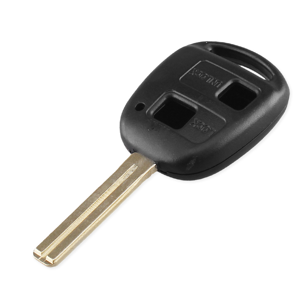 KEYYOU Car Key Shell 2/3 Buttons Remote Case for Lexus Es Rx Is Lx Gs IS200 RX300 ES300 LS400 GX460 For Toyota Uncut TOY48 Blade