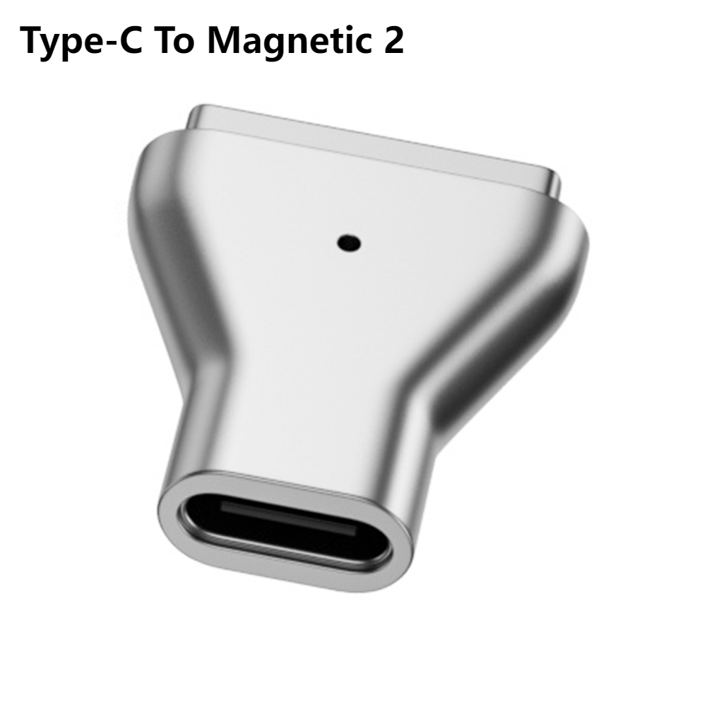 Type C Magnetic USB PD Adapter for Apple Magsafe1 Magsafe 2 MacBook Pro 60W Fast Charging USB C Female Magnet Plug Converter: Orange