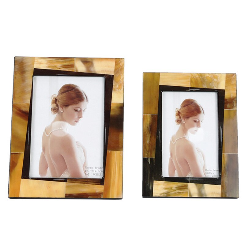 European Style Photo Frame Affordable Luxury Wedding Picture Frame Desktop Crafts Decoration Photo Storage Display: E / 7 inch