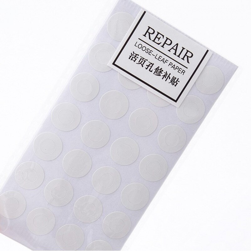 4Pcs 112 Gaten Reparatie Losse Blad Papier Sticker, Bindmiddel Gat Ringen Reparatie Stickers. Herstellen Gat