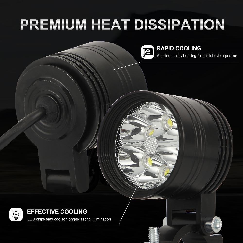 1 paar Motorrad LED-leuchten Motorrad Scheinwerfer Starke Licht LED Nebel Licht Hilfs Licht Motorrad Lampe Lampe Zubehör