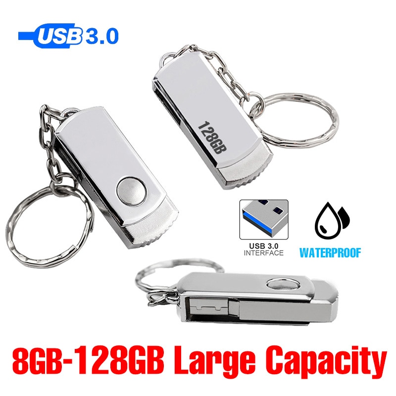 Grande USB 3.0 8GB 16GB 32GB 64GB 128GB 256GB étanche métal clé Usb chaude clé USB clé Usb