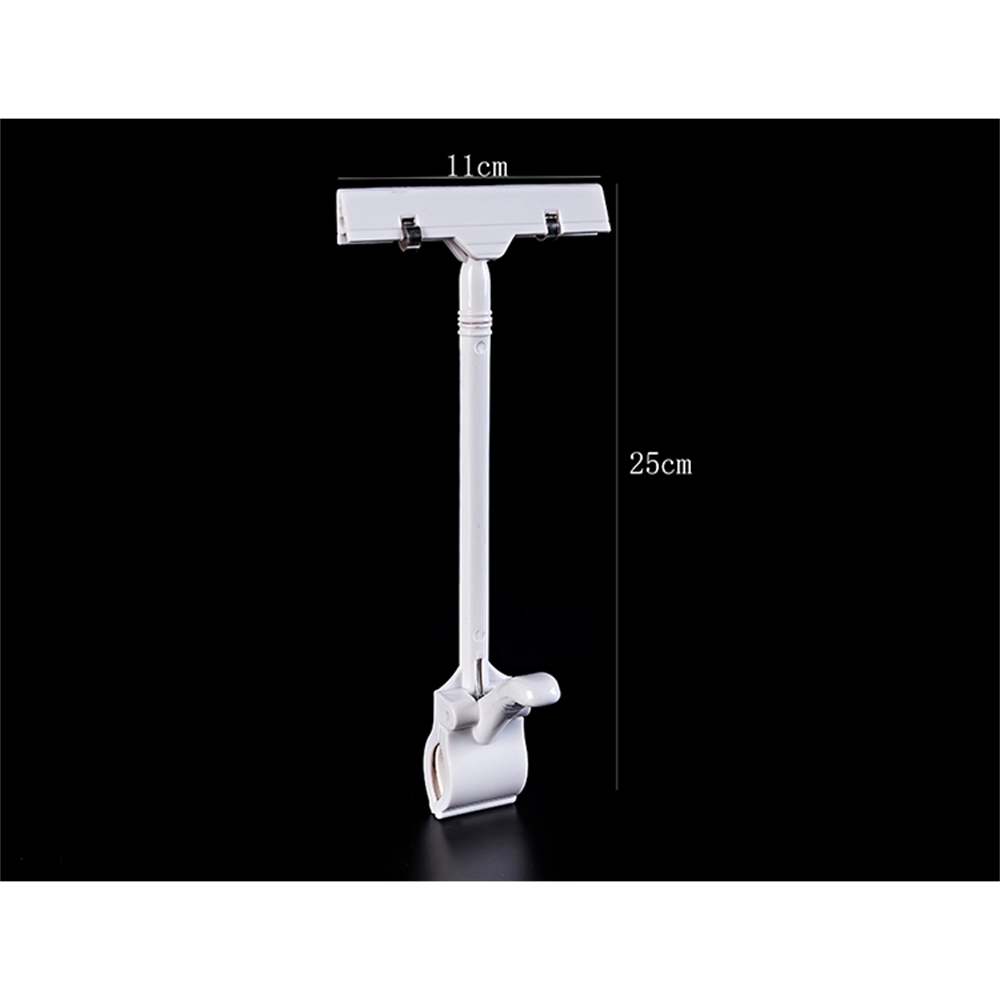 Pop Sign Clip Price Tag Display Clamp Name Card Clip Note Memo Photo Clip Shelf Talker Label Holder Black Label Clip