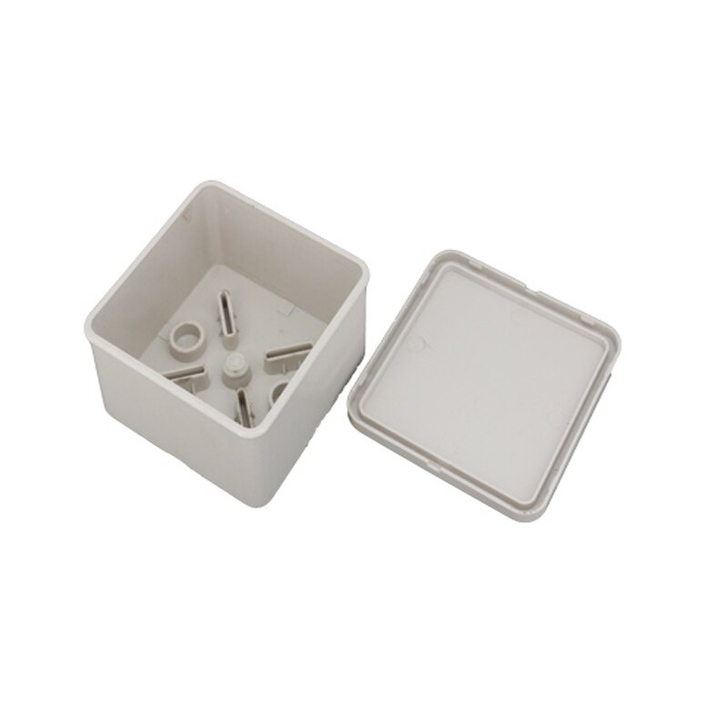 1 Set ABS plastic IP65 indoor and outdoor waterproof enclosure normal junction box: 80X80X40MM