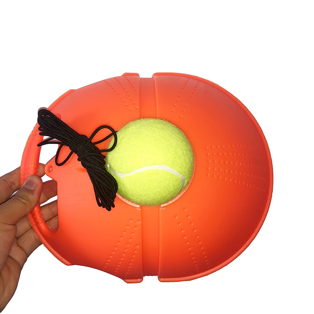 Base de entrenamiento de tenis de alta resistencia, con cuerda elástica, pelota de práctica, rebote automático, entrenador de tenis, dispositivo de combate: A 1 base 1 ball