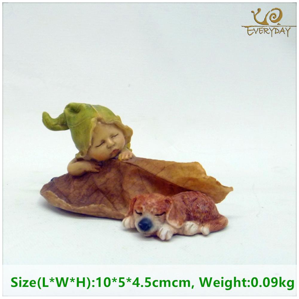 Hverdagssamling engel figur miniatyr fe hage ornament blad baby juletre dekorasjon for hjemme jul